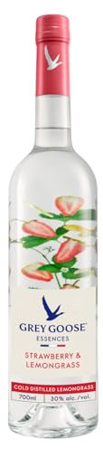 Grey Goose Essences Strawberry & Lemongrass, 30% ABV, 70cl / 700ml, Natural Flavoured Vodka Spirit Drink, Made with Grey Goose Vodka, Infused With Real Fruits & Botanical Essences