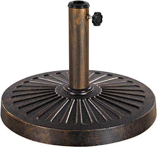 costoffs Heavy Duty Garden Umbrella Base Stand 14kg Outdoor Umbrella Parasol Base Weights Round Umbrella Stand