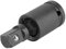 Drive Swivel Socket, Impact Universal Joints 1/4 3/8 1/2 Impact Wobble Socket Powerdrive Adapter for Auto Repairing (3/8 in)
