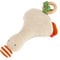 SIGIKID 39676 Strick-Greifling Gans Knitted Love, Babyspielzeug aus Baumwollstrick mit Holzring und Rassel, zum Greifen, Hören und Spielen für Babys von 3-12 Monaten, Cremeweiß, 24x13x9 cm