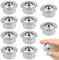 10 Stück Kugelrollen Möbelrollen Kugelrollenlager Kugelrolle Rollen aus Kohlenstoffstahl Kugellager Transfer Flach Ball Roller Universal Lenkrollen für Möbel Gepäck Schiebe Schlitten Förderrolle