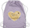 Turnbeutel Rucksack - Aufdruck selbst gestalten - Dein Wunschtext I Geschenk personalisiert Weihnachten I Vatertag I Muttertag I Geburtstag - Unisize - Pastell Lila - taschen jga