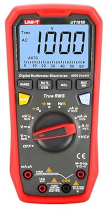 UNI-T Uni-trend Multimeter clamp meter Digital Smart Multimeter Profesional UT161B UT161D UT161E True RMS AC DC Current Tester Voltmeter Ammeter Frequency Meter(UT161B)