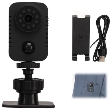 Mini Caméra Portable MD29, Objectif Grand Angle HD 1080p, Nocturne Automatique, Enregistrement Vidéo PIR, Longue Durée de Veille, Support Universel