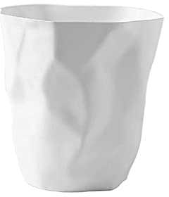 TUSUOD Corbeilles à Déchets Poubelle sans Couvercle de Forme irrégulière créative Peut gaspiller la Corbeille de Panier de Papier Blanche Poubelle sous Le Bureau