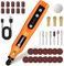 HARDELL Mini Cordless Rotary Tool 3.7V, 5-Speed and USB Charging with 36 Accessories, Multi-Purpose Power Rotary Tool for Sanding, Polishing, Drilling, Carving, Engraving, DIY Crafts