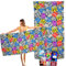 Marvel Transformers Badetuch-Set für Kinder, Set mit Transformers, Strandtuch und Avengers-Aufklebern, 68,6 x 137,2 cm, Transformers-Badezimmer-Set für Jungen