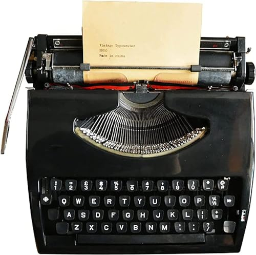 Mechanische englische Schreibmaschine, Vintage-Schreibmaschine für einen nostalgischen Flow, altmodische traditionelle tragbare manuelle Schreibmaschine für die Inneneinrichtung