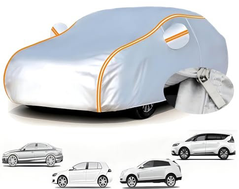 Autoabdeckung Vollgarage für Volkswagen Golf 6 2008-2012(419,9x177,9x147,9cm),Frost-, Schnee- und Regenschutz, umweltfreundliches Material, leicht zu tragen, alterungsbeständig