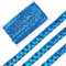 CABODYALS Dunkelblau Paillettenband 15mm Paillettenborte Weihnachtsband Geschenkbändchen Glitzer Bänder Dekoband Spitzenband Zum Nähen Basteln Geschenkverpackung Dekoration