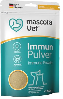 mascota Vet - Immun Pulver – Mit Insektenprotein, Propolis & Sanddorn, Immunsystem stärken bei Hunden, natürliche Unterstützung für ältere & geschwächte Hunde, für alle Rassen