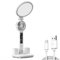 KACCDE LED Desk Lamp Fan Clock 3200mah Rechargeable/USB Led Display Time Temperature Reading Lamp With Fan