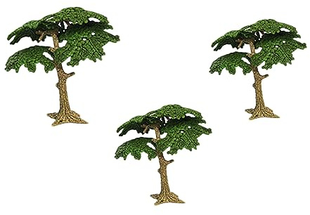 Homoyoyo 2 Ensembles Jouets D'arbres Paysagers Noël Faux Arbustes Décor Modèles De Mini Sapins Usine Petite Plante Fausse Plantes Artificielles pour Plastique 3 Pièces * 2
