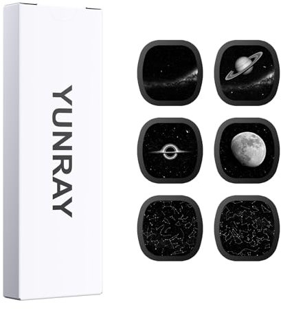 YUNRAY Galaxy Projector Disc – Diapositiva de proyector Ultra HD, Compatible con YUNRAY Galaxy Projector Pro y Modelos SKE-TKQ01 y BL-DQY02 (Pro Versión) – Juego de 6 Discos