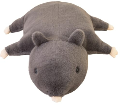 KUKUShining Ratten Plüschtier, Lustiges Hochsimuliertes Kuscheltier Hamsterpuppe Süßes Plüschtier for Kinder Geschenk for Geburtstag(50cm/19.7in)