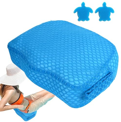 ETUCYNG Sièges De Bain Bouillonnant pour Adultes,Siège Surélevé De Spa pour Adultes | Tapis d'Assise Non Flottant Antidérapant en Maille Aérée 3D pour la Piscine Extérieure, la Relaxation et