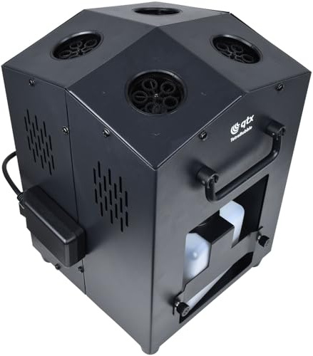 QTX | Tetra Bubble Machine | Professional High Output 4-Wheel Bubble Maker with Wireless Remote & 1.2L Tank | Portable Bubble Generator for Parties, Weddings, Events & Kids Entertainment
