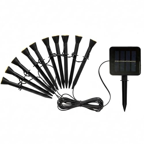 10 LED-Solarleuchten, Sticky Pick, 6 m, zum Aufstecken für Wege, LED, Warmweiß