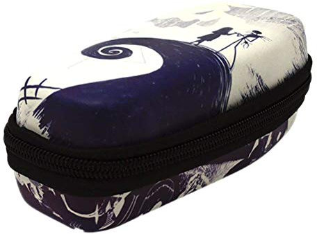 The Nightmare Before Christmas Mini-Schreibwaren-Geschenkset im sargförmigen Federmäppchen mit Reißverschluss (Spiral Hill Design) - Offizielles Lizenzprodukt