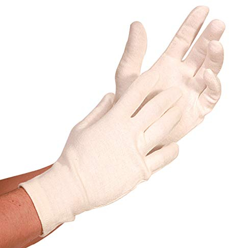 FRANZ MENSCH Hygostar Baumwoll-Handschuhe NATURE Größe L, natur, einfach, Stück