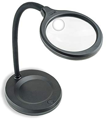 Carson LM-30EU DeskBrite 300 COB LED 2x Standlupe, Asphärische Hauptlinse, 5x Spotlinse, USB-C Adapter