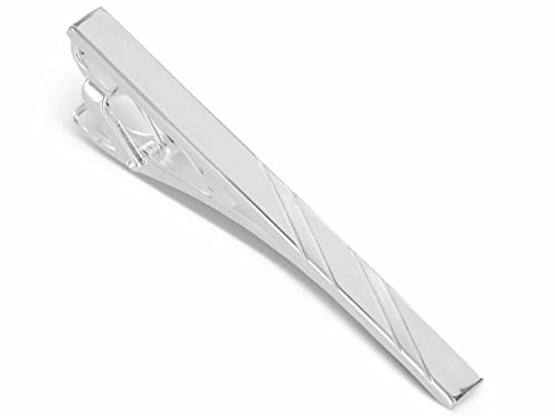 Grom Gravur Krawattenklammer aus Silber