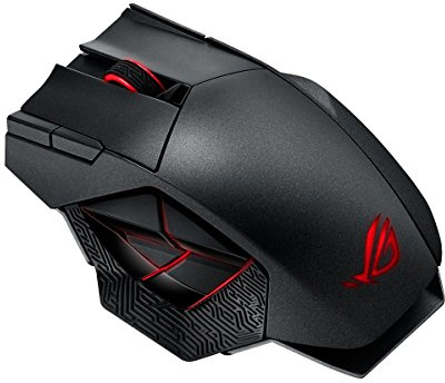 ASUS ROG Spatha Mouse RF Wireless + USB Laser 8000 DPI – Mouse (Left, Laser, RF Wireless + USB, 8000 DPI, Black)