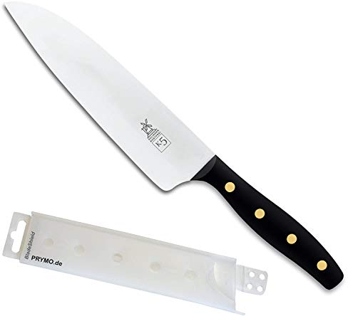 Windmühlenmesser K5 Kochmesser Kunststoff mit Messingnieten 18,2 cm inkl. PRYMO.de® Klingenschutz