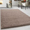 Teppium Moderner Hochflor Teppich Wohnzimmer 300x400 cm Beige - Shaggy Flauschiger Teppich, Extra Weich, Pflegeleicht und Einfarbig - für Schlafzimmer, Küche und Esszimmer