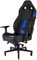 Corsair T2 Road Warrior - Kunstleder Gaming Stuhl (Einfache Montage, Ergonomisch Schwenkbar, Verstellbare Sitzhöhe & 4D Armlehnen, Komfortable breite Sitzfläche mit hoher Rückenlehne) Blau