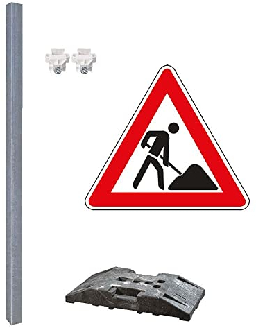 TMS PRO SHOP Achtung Baustelle, Schilder-Set, mit Verkehrszeichen Nr. 123, 5-teilig, Art.-Nr. 35967