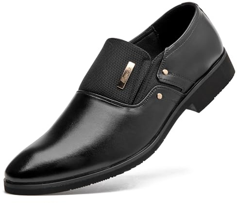 DADAWEN Chaussure Mocassins Homme/Classic Oxford Chaussures Cuir Homme Noir 46