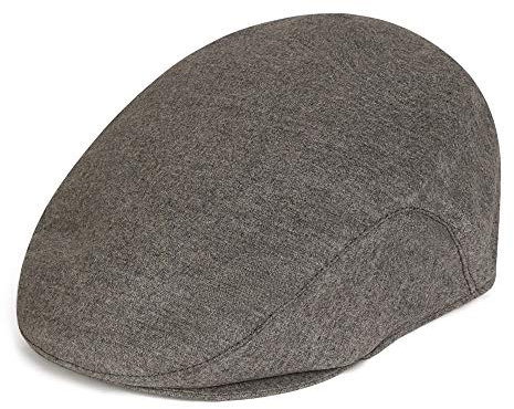 Lona Scott Hergestellt in Schottland Kaschmir Herren Mütze, 20% Kaschmir 80% Wolle Grau 58