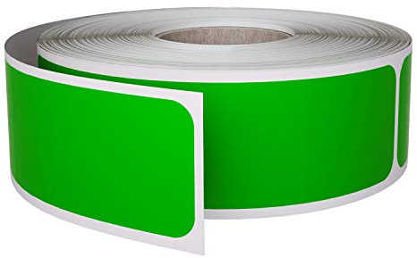 Royal Green File Folder Labels 1x3 inch (7.5cm x 2.5cm) Green Sticker Label Rolls, 250 Pack | Green writable labels with permanent adhesive. Great for bins, boxes, inventory, shipping & organization.