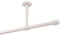 DécoProfi Gardinenstangen Weiß glänzend 1-läufig Ø 16 mm L: 180 cm I Endkappe mit Rille Gardinen/Vorhangstange im Set I Inklusive Träger, Befestigung und Endstücke I Decken- oder Wandbefestigung