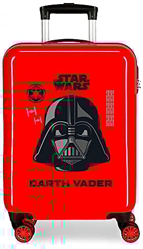 Star Wars Darth Vader Kabinentasche, rot, 38 x 55 x 20 cm, starr, ABS, seitlicher Zahlenkombinationsverschluss, 34 l, 2 kg, 4 Doppelrollen, Handgepäck.