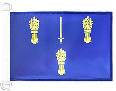 AZ FLAG Cheshire county Boat Flag 45x30 cm Mesh Polyester Plastic Rings | Outdoor and marine use 12x18 in boat flag weather resistant with double stitched seams and reinforced edges