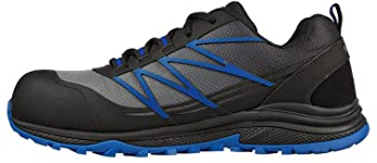 Skechers Puxal ESD Composite Safey Toe Shoe, Zapatos de construcción Hombre, Black/Blue, 41 EU