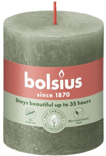 bolsius STOMPKAARS Rust. Fresh Olive 80X68MM