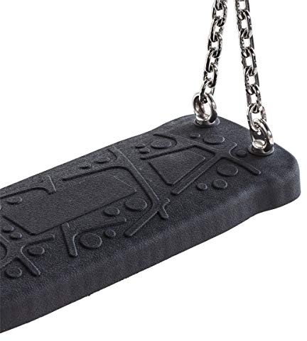 Schaukelsitz Style L schwarz, Kette:200 cm V2A Edelstahl