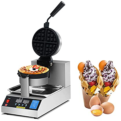breakfast machine multifunctional Bubble Waffle Maker Commercial, Egg Waffle Machine Bubble For Hash Browns, Omelet Suitable For Restaurant Bakeries Snack Bar With Non-Stick Pan Stainless S