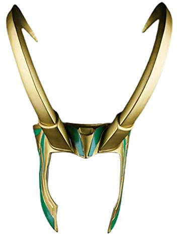 CeFurisy Loki Helm Hörner Halloween Helm Filmkostüm Loki Krone Crown Maske Halloween Merchandise Zubehör