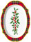 Horeca Collection 1 Unidad - Bandeja Desechable Rectangular Royal Cartón 27 x 37 cm con Temática Acebo. Bandeja Biodegradables Navidad, 100% Reciclables. Celebraciones y Eventos.