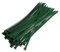 Plastic Releasable Cable Ties Premium Heavy Duty Large Reusable Zip Ties, 50-Pack (7.2mmx300mm, Green)