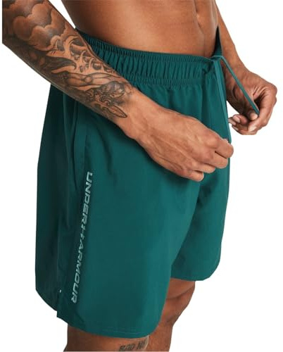 Under Armour UA Woven Wdmk ShortsShorts Herren, Hydro Teal - Radial Turquoise, XL