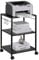 VEVOR Druckertisch Druckerständer 3-stöckiger Druckerwagen mit Rollen, Rollbar Aktenvernichterständer, 42 x 35 x60 cm, für Büro, Fax, Kopierer, Scanner, Zuhause, Organizer Lagerregal Schwarz