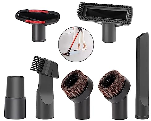 7 Pezzi Accessori Aspirapolvere, Spazzole per Aspirapolvere, Adatto per Aspirapolvere con Diametro Interno Dell'interfaccia di 32-35 MM