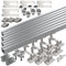 revolt Montageset PV Module: 34-teiliges Dachmontage-Set für 2 Solarmodule, flexibel (PV Montagesystem Ziegeldach, Montagesets Photovoltaik)