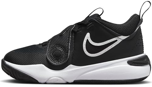 Nike Team Hustle D 11 Sneaker, Black White, 27.5 EU