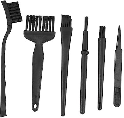 Veemoon 6pcs Cleaning Brush Electronics Cleaning Kit Anti-Static Mechanical Keyboard Brush Set for Computer and PCB Dust Removal High Precision ESD Tool